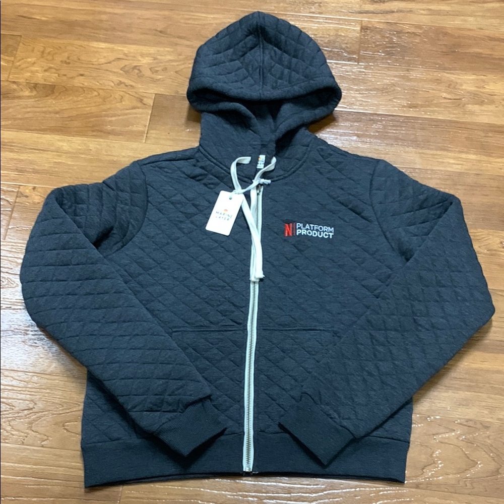 NWT Marine Layer Corbet Quilted Zip-Up Hoodie